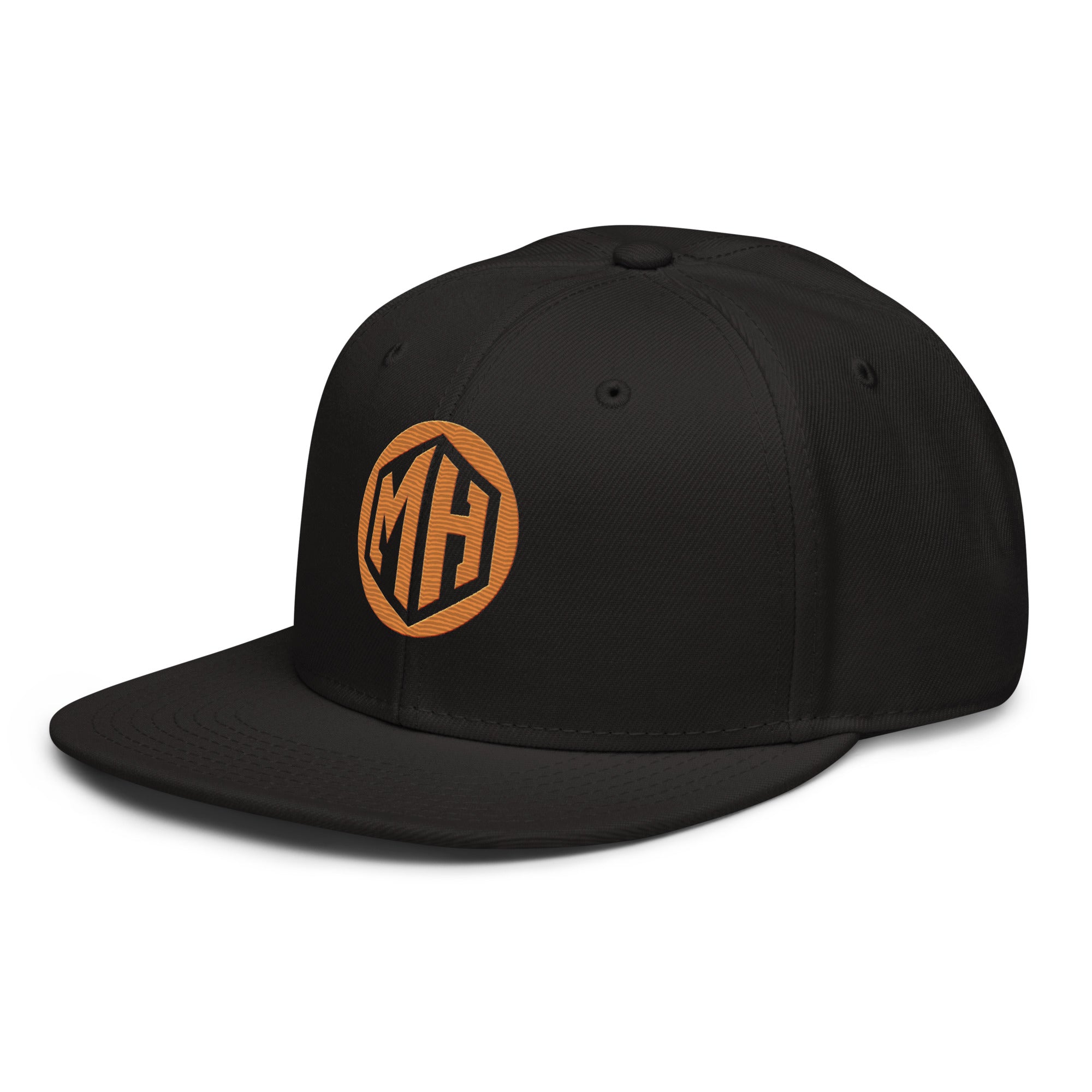 Front view of MR. HAPPINESS Monogram Snapback