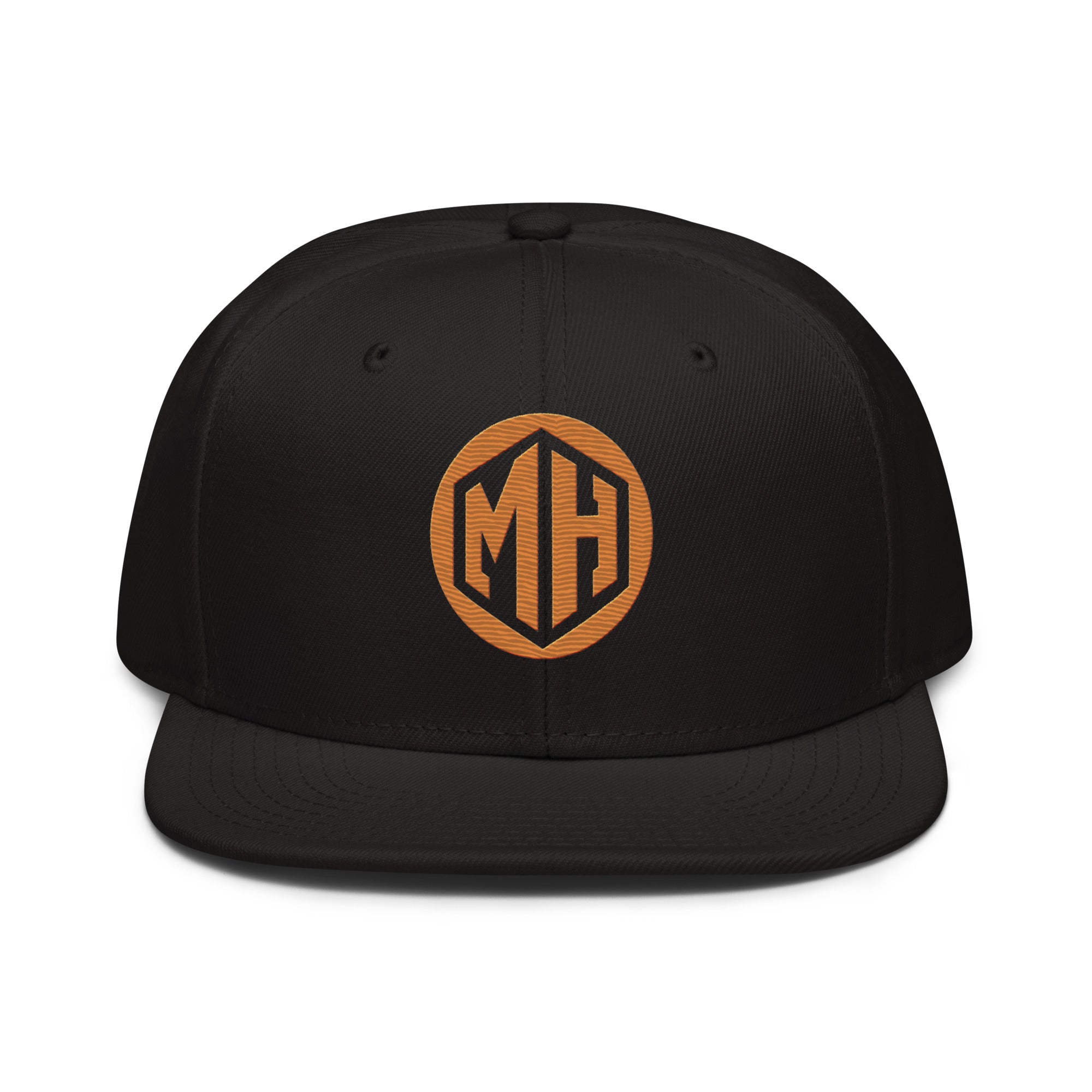 Left-front angle of MR. HAPPINESS Monogram Snapback