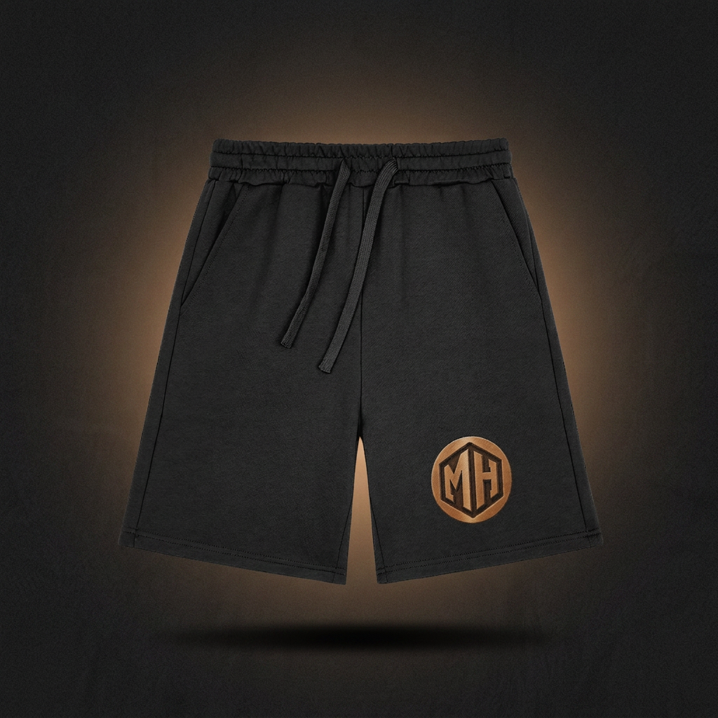 Front view of MR. HAPPINESS "Cheers to Summer" Shorts