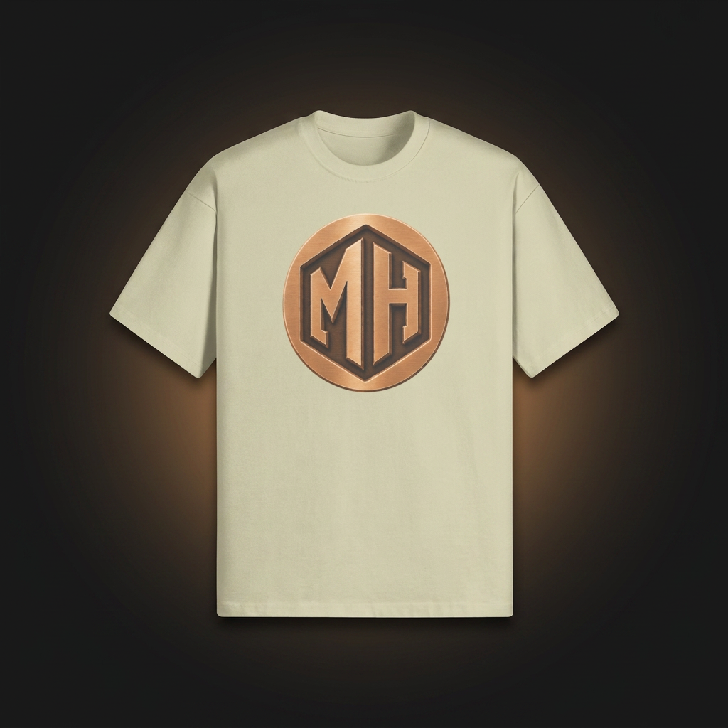 Detail of the MR. HAPPINESS Statement T-Shirt
